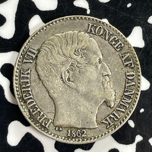 1862 Danish West Indies 10 Cents Lot#C1111 Silver! Nice!