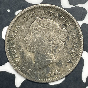 1880-H Canada 5 Cents Lot#C0417 Silver!
