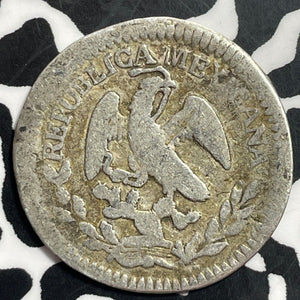 1851-Zs OM Mexico 2 Reales Lot#T1574 Silver!