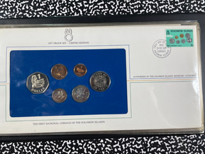 1977 Solomon Islands 10x Coin & Currency Proof Set Lot#B2199 Including Silver!