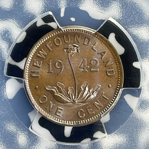 1942 Newfoundland Small Cent PCGS MS64BN Lot#G904 Choice UNC!