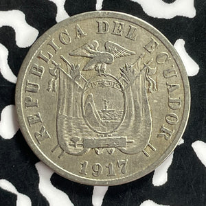 1917 Ecuador 5 Centavos Lot#T9648