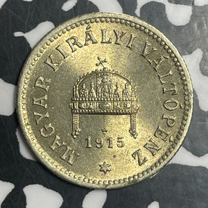 1915-KB Hungary 10 Filler Lot#T2714 High Grade! Beautiful!