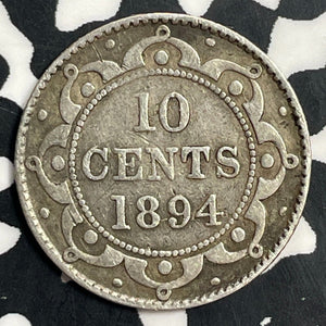 1894 Newfoundland 10 Cents Lot#T0108 Silver!