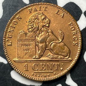 1912 Belgium 1 Centime Lot#E7214 High Grade! Beautiful! KM#76