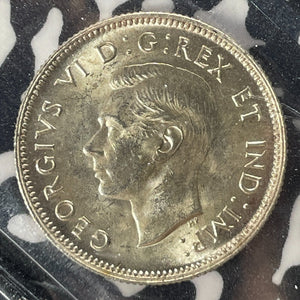 1942 Canada 25 Cents ICCS MS62 Lot#OV1492 Silver! Nice UNC!