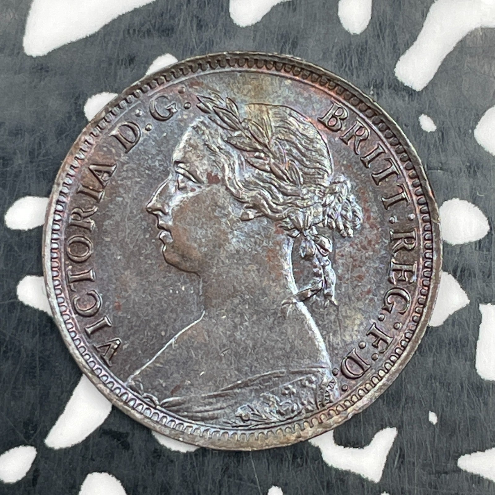 1891 Great Britain 1 Farthing Lot#N1363 High Grade! Beautiful!