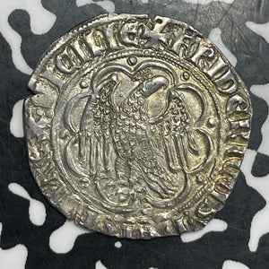 (1355-1377) Italy Sicily Federico IV The Simple AR Pierreale Lot#JM9461 Silver!