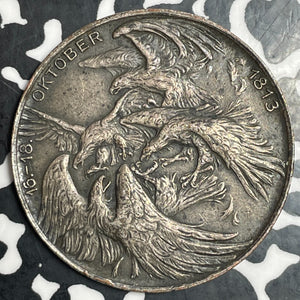 1913 Germany Leipzig Battle Of Nations Monument Medal Lot#JM9047 Wurz-4946, 33mm