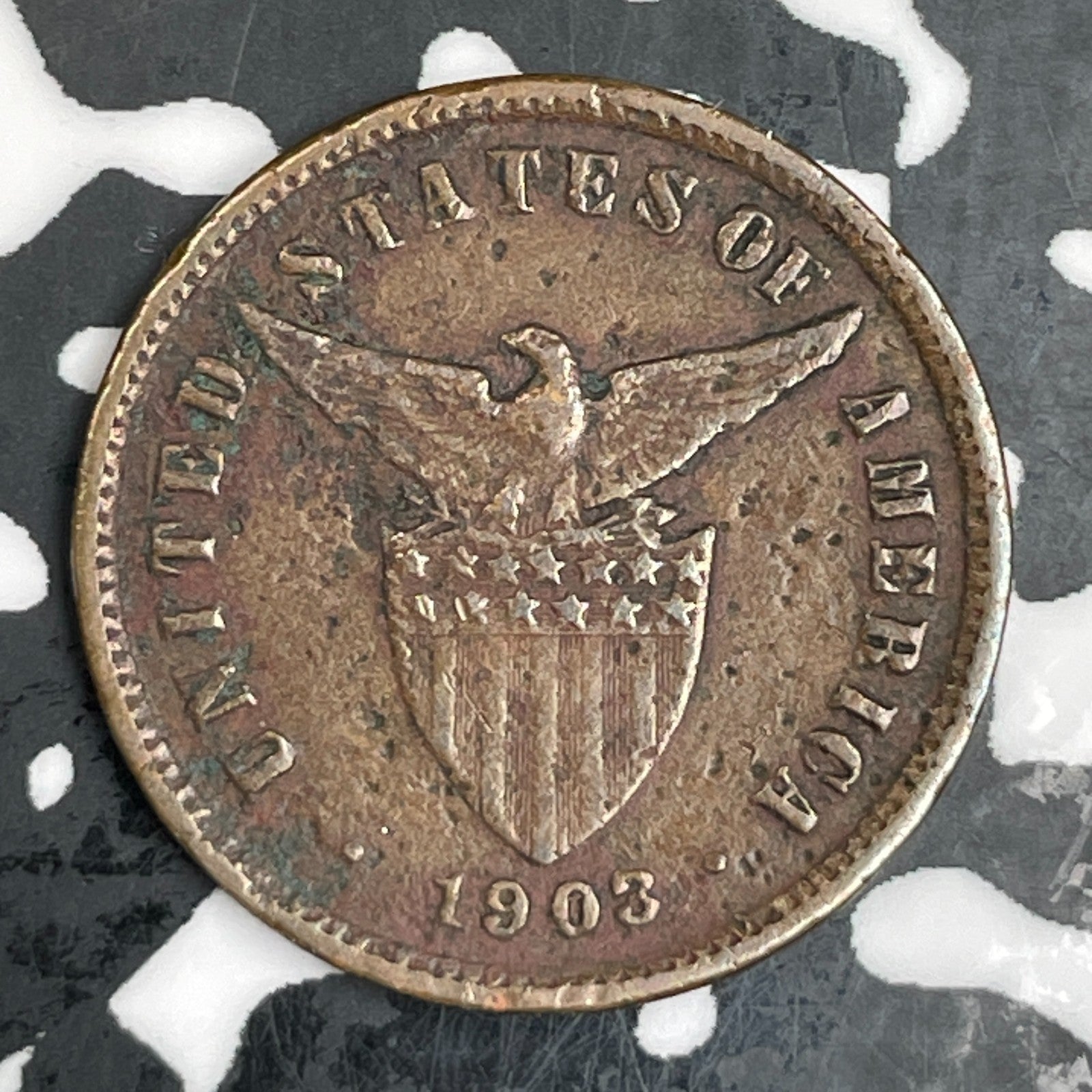 1903 U.S. Philippines 1/2 Centavo Lot#N0427
