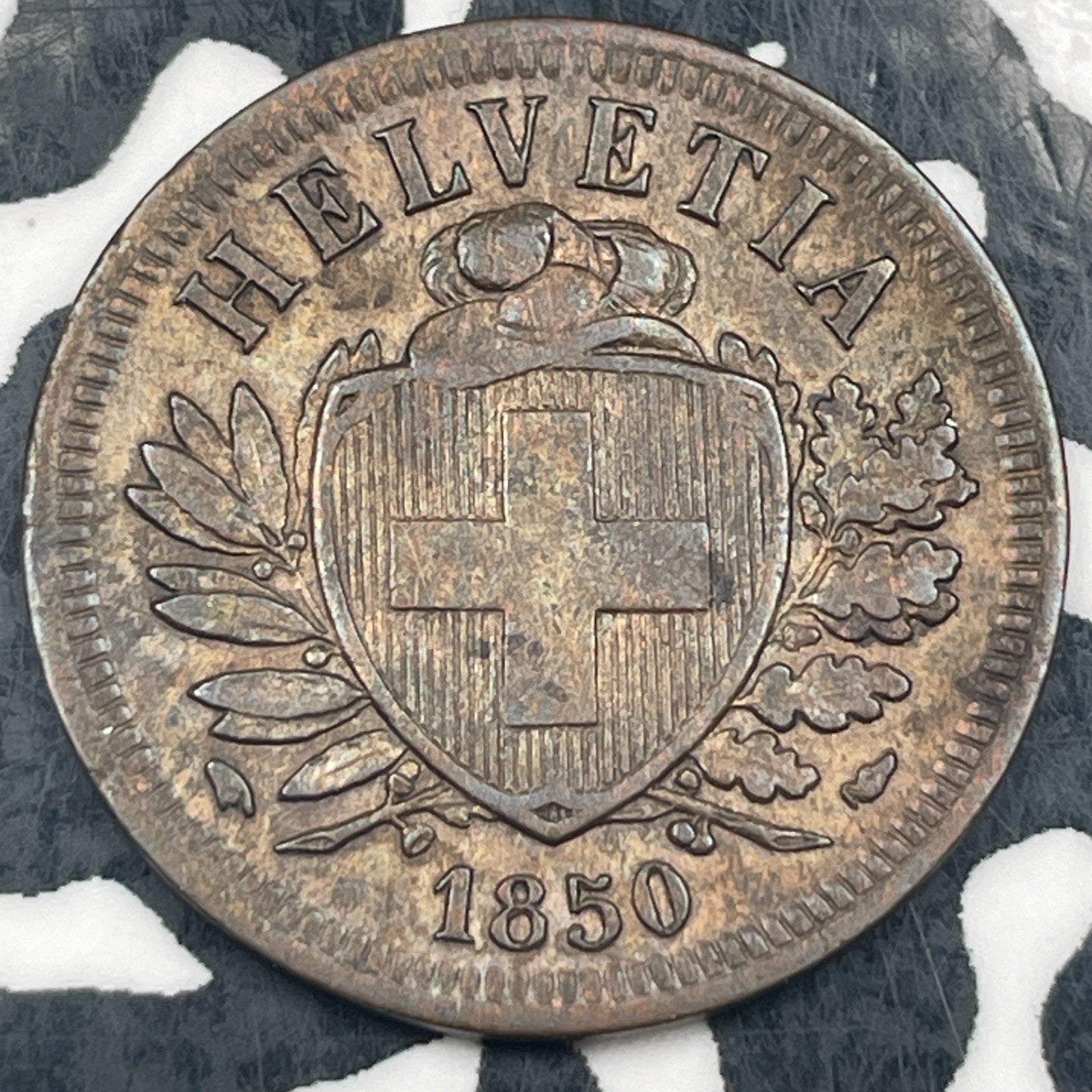 1850-A Switzerland 2 Rappen Lot#N3693 Nice!