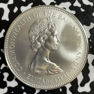 1972 Bahamas $2 Dollars Lot#E2679 Large Silver Coin! High Grade! Beautiful!