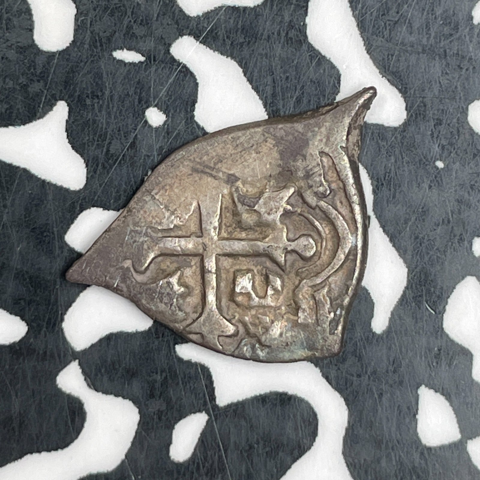 (1700s) Spanish Colonial 1/2 Real Lot#N1640 Silver!