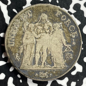 LAN 10 (1801-1802)-L France 5 Francs Lot#JM9725 Large Silver!