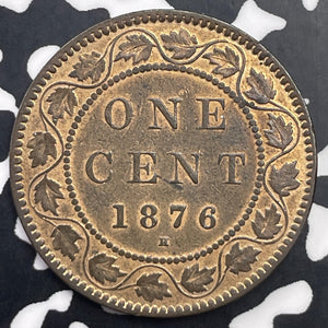 1876-H Canada Large Cent Lot#C1479 Old Cleaning