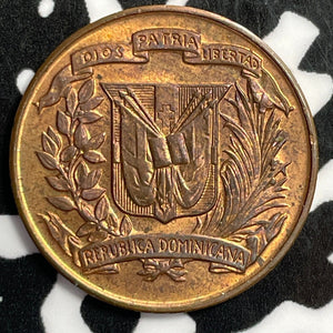 1957 Dominican Republic 1 Centavo Lot#E3844 High Grade! Beautiful!