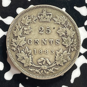 1883-H Canada 25 Cents Lot#T7780 Silver!