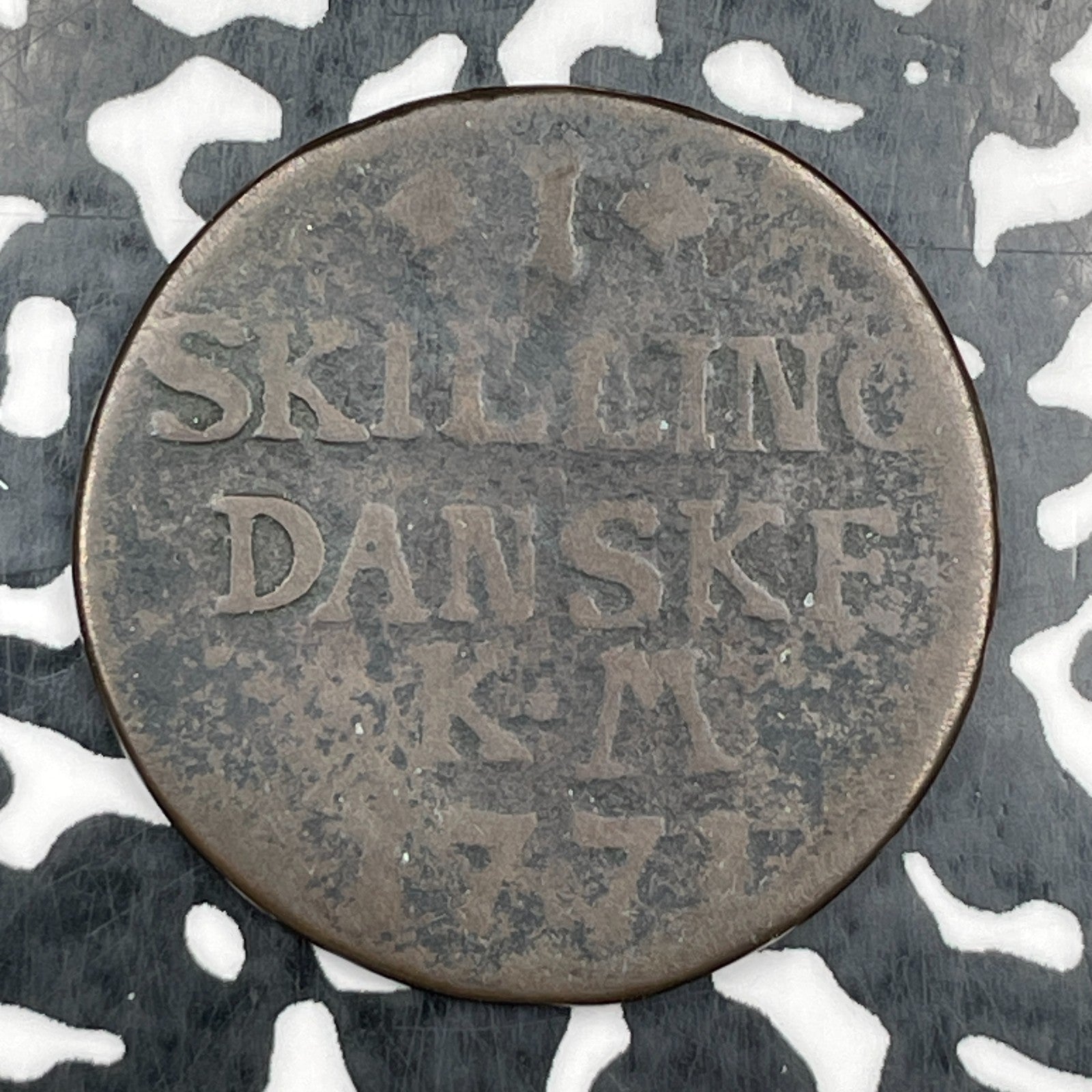 1771 Denmark 1 Skilling Lot#N2789
