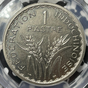 1946 French Indo-China Essai 1 Piastre Pattern PCGS SP64 Lot#G7577 Lec-315