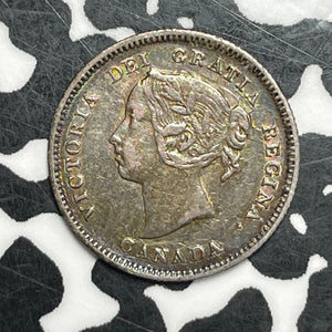 1888 Canada 5 Cents Lot#JM9497 Silver! Nice!