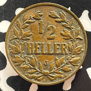 1905-J German East Africa 1/2 Heller Half Heller Lot#T5148