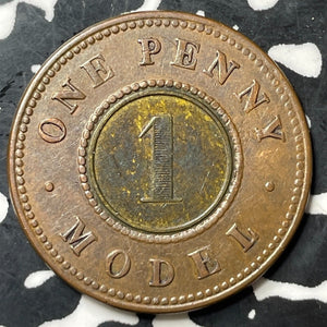 (1844) Great Britain Model 1 Penny Lot#E7060