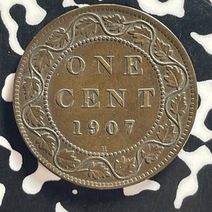 1907-H Canada Large Cent Lot#T7820 Key Date! Nice!