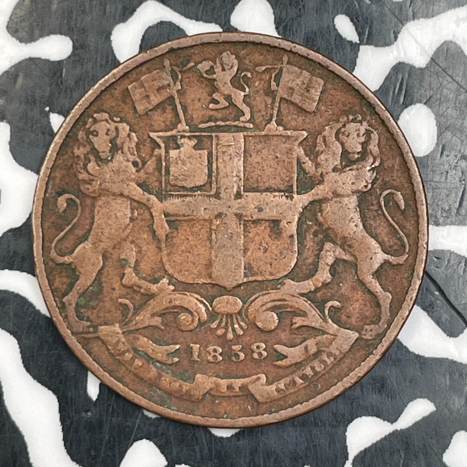 1838 India 1/4 Anna Lot#F9950