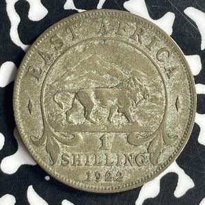 1922 East Africa 1 Shilling Lot#T6885 Silver!