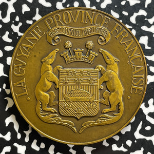 1935 French Guiana Tercentenary Medal By E. Monier Lot#OV1622 62mm