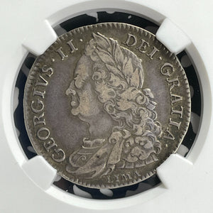 1746/5-Lima Great Britain George II 1/2 Crown NGC VF30 Lot#G749 Silver!