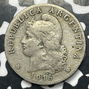 1916 Argentina 20 Centavos Lot#E8336 Better Date