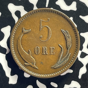 1906 Denmark 5 Ore Lot#T8660