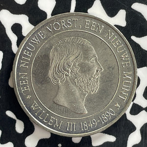 1998 Netherlands Willem III Mint Museum Medal Lot#C1268 High Grade! Beautiful!