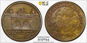 1843 G.B. Thames Tunnel Opening Token PCGS MS63 Lot#G9410 W-3083