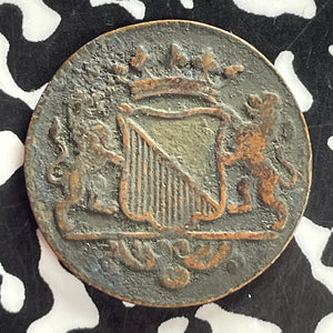 1744 Netherlands East Indies Utrecht 1 Duit Lot#T7464