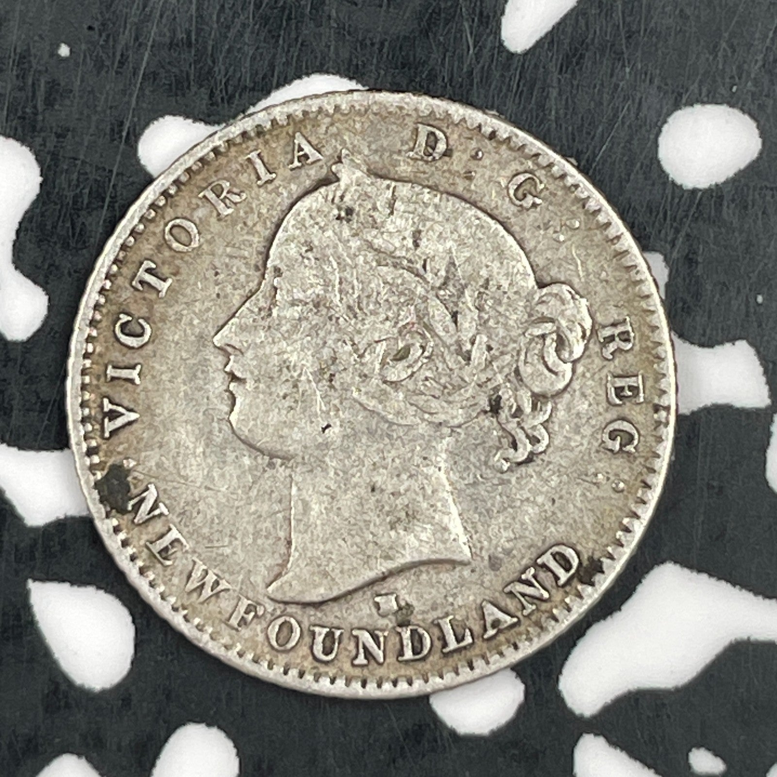 1876-H Newfoundland 10 Cents Lot#JM1445 Silver! Key Date!