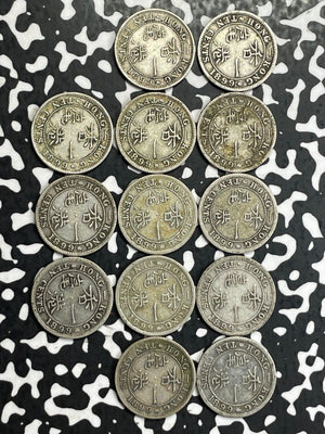 1899 Hong Kong 10 Cents (13 Available) Silver!