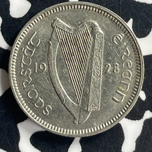 1928 Ireland 3 Pence Threepence Lot#T6865 Nice!