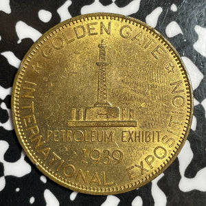 1939 U.S. Golden Gate International Expo. Petroleum Souvenir Medal Lot#E6201