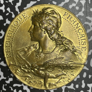 1892 France Bordeaux Hygiene & Nutrition Exhibition Medal Lot#OV1531 68mm