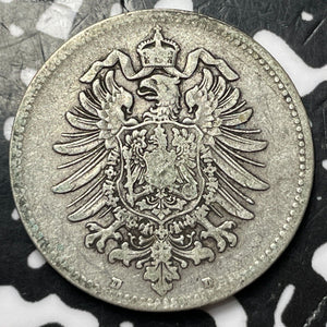 1886-D Germany 1 Mark Lot#D7613 Silver!