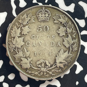 1914 Canada 50 Cents Lot#T7841 Silver! Better Date