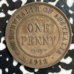 1912 Australia 1 Penny Lot#E5759 Old Cleaning