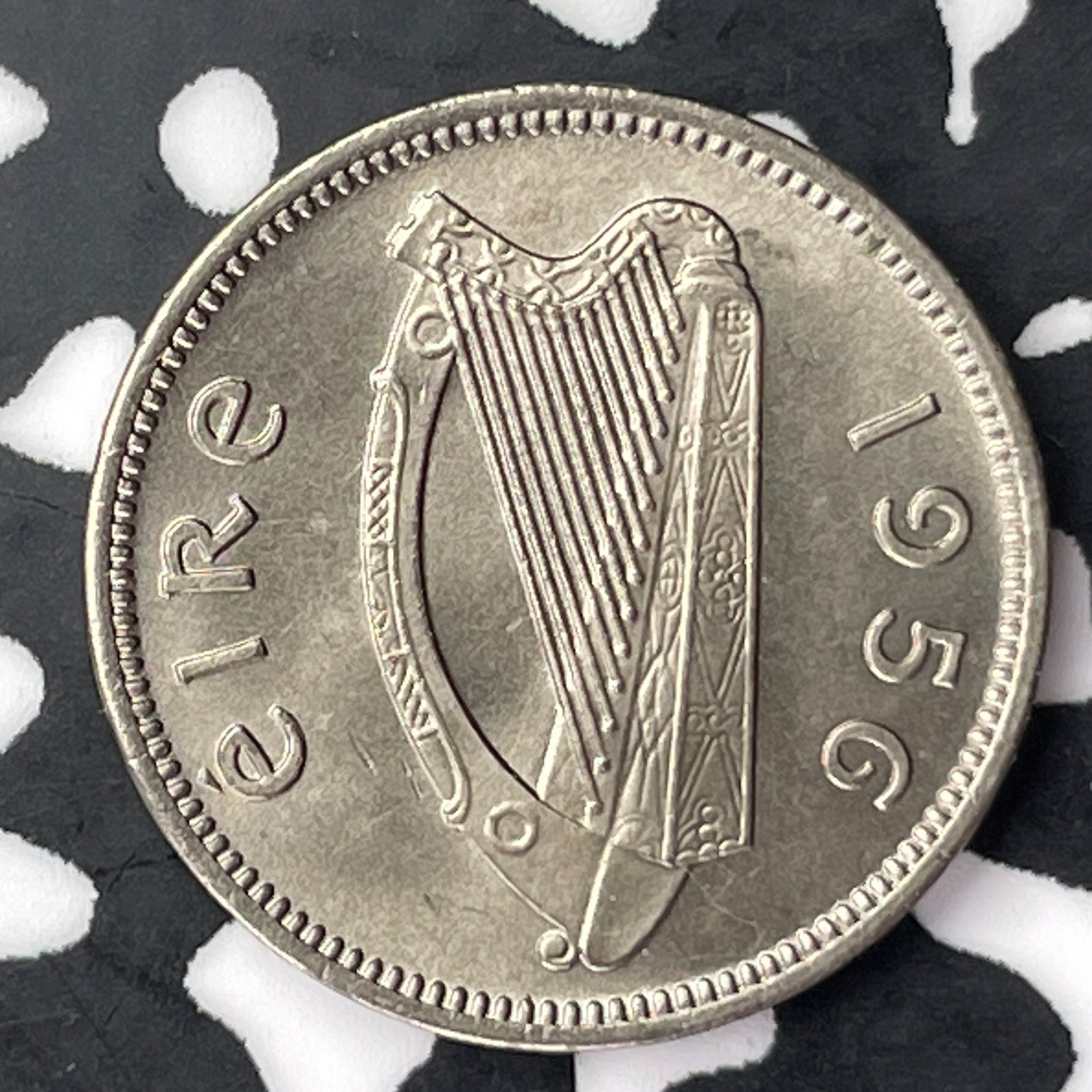 1956 Ireland 3 Pence Threepence Lot#C4276 High Grade! Beautiful!