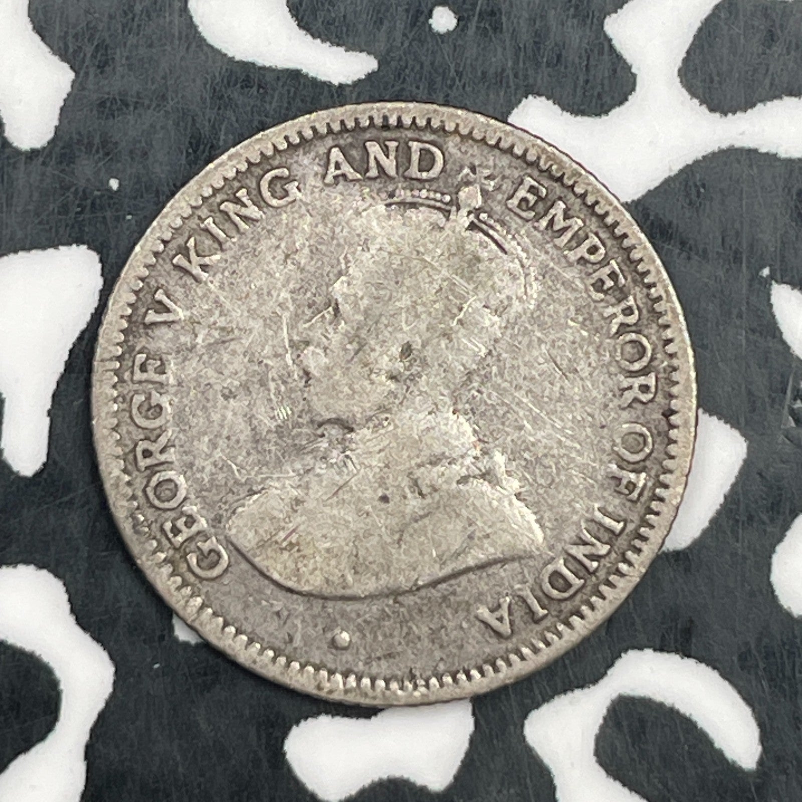 1936 British Guiana 4 Pence Lot#N1215 Silver! Low Mintage