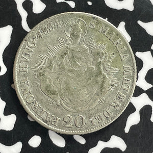 1834-B Hungary 20 Krajczar Lot#C0139 Silver!
