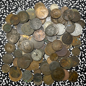 Bulk Lot Of 100x Assorted World Cull Coins Lot#B2258 Mixed Date