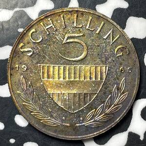 1965 Austria 5 Schilling Lot#E8899 Silver! Proof!