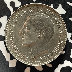 1925 Yugoslavia 2 Dinara Lot#T5087 Nice Detail, Old Cleaning